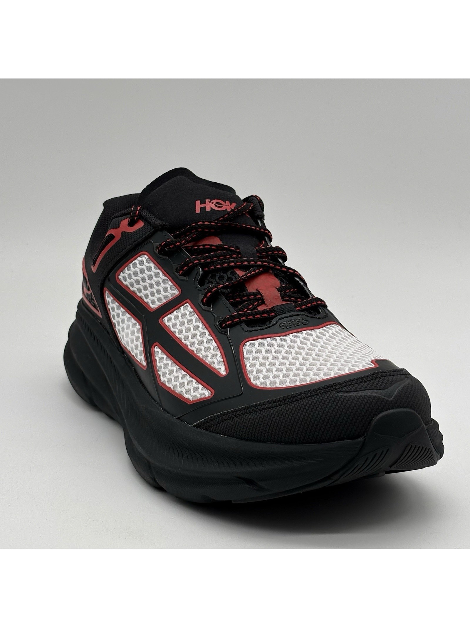 Hoka One One Clifton One9 Black Red 1155370 Bcrs Mens Size 11.5 New Sneakers